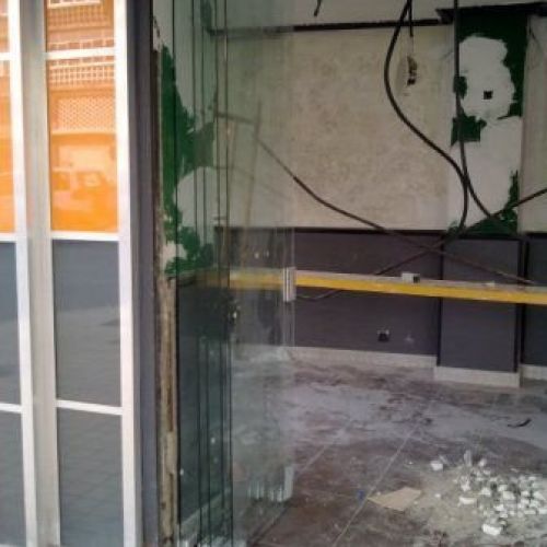 puertas de cristal plegables saheco