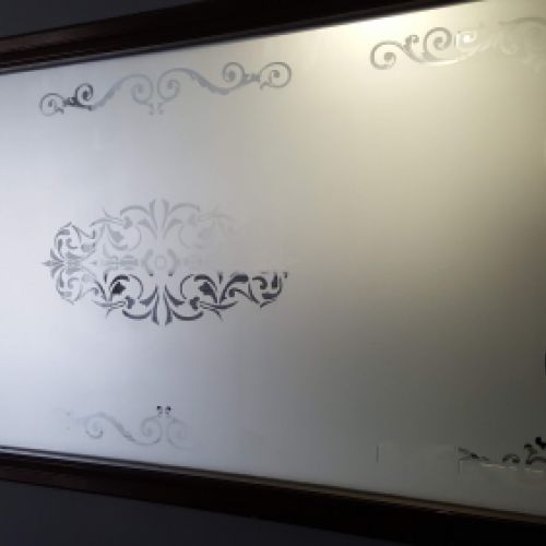 División de estancial con cristal personalizado